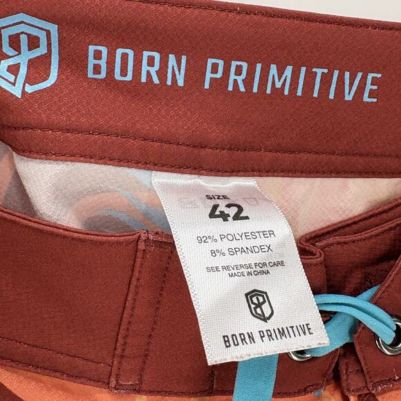 Born Primitive Shorts Mens 42 Tropical Leaf Board Shorts Swim Trunks Beach - Picture 6 of 8
